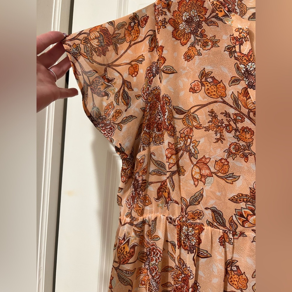 Like New Torrid Outlander Lexie Floral Chiffon Hi-Lo Babydoll Tunic - Picture 6 of 16